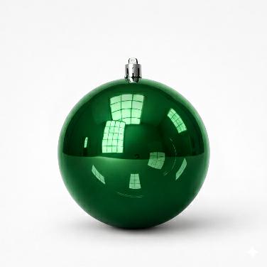 SFERA VETRO VERDE BOTTIGLIA 20CM