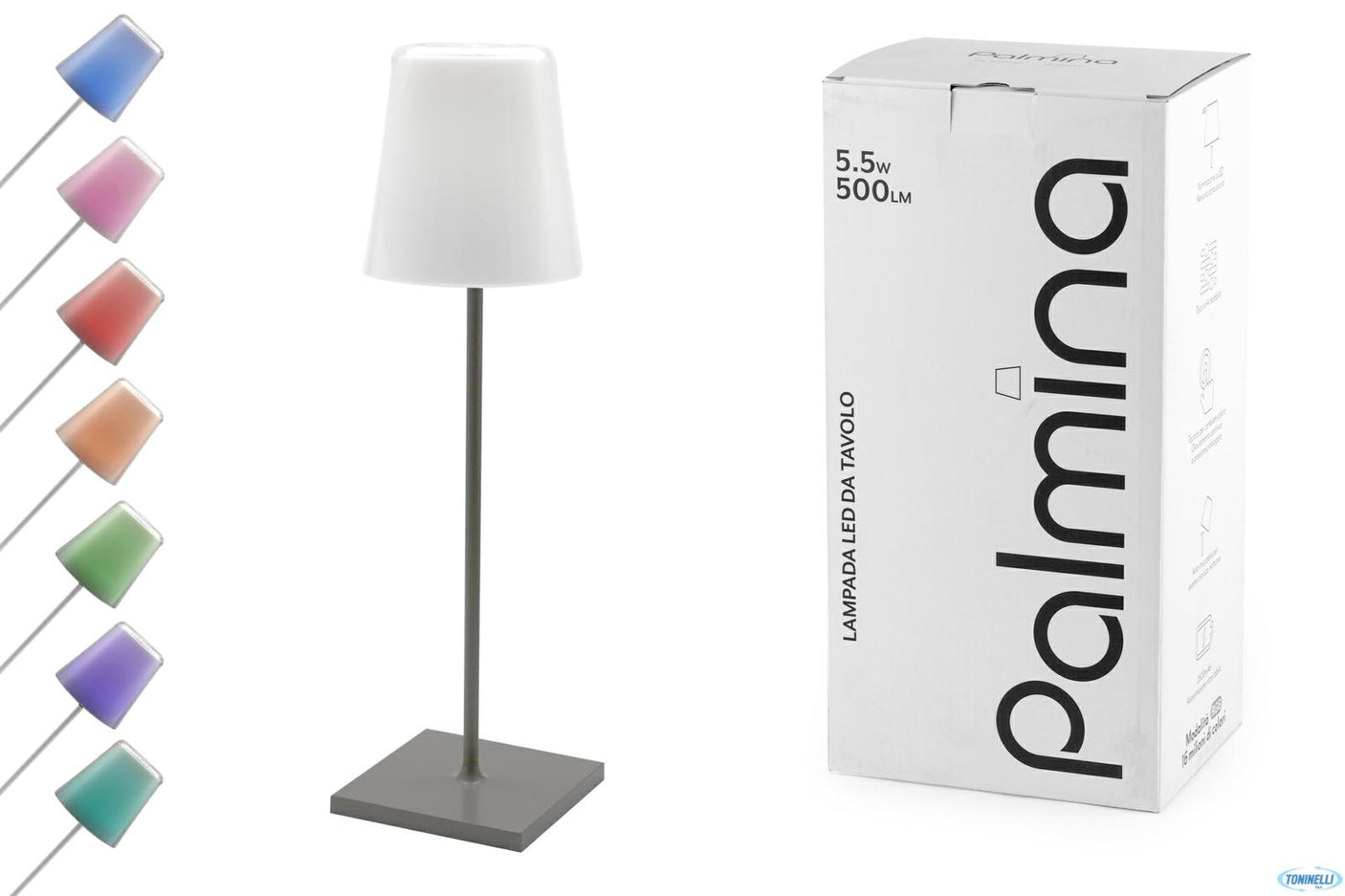 LAMPADA TORTORA DA TAVOLO LED 'PALMINA' 11X39h
