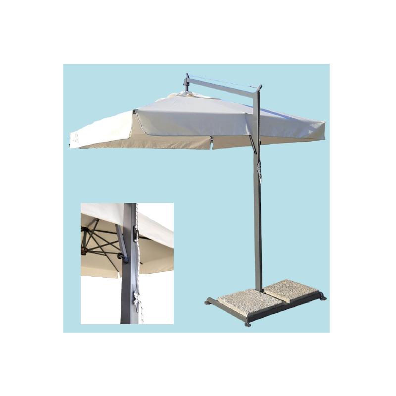 OMBRELLONE SORRENTO 3X4 CON PIEDE LATERALE ST. FERRO
