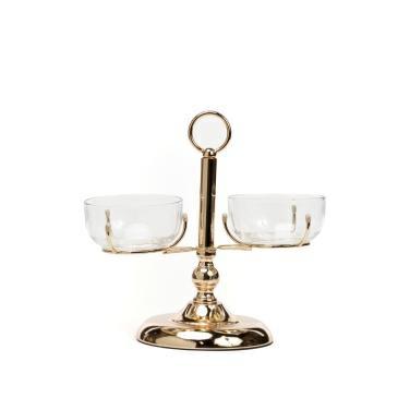 ALZATA 3 CIOTOLE VTRE ORO 28X28X27H