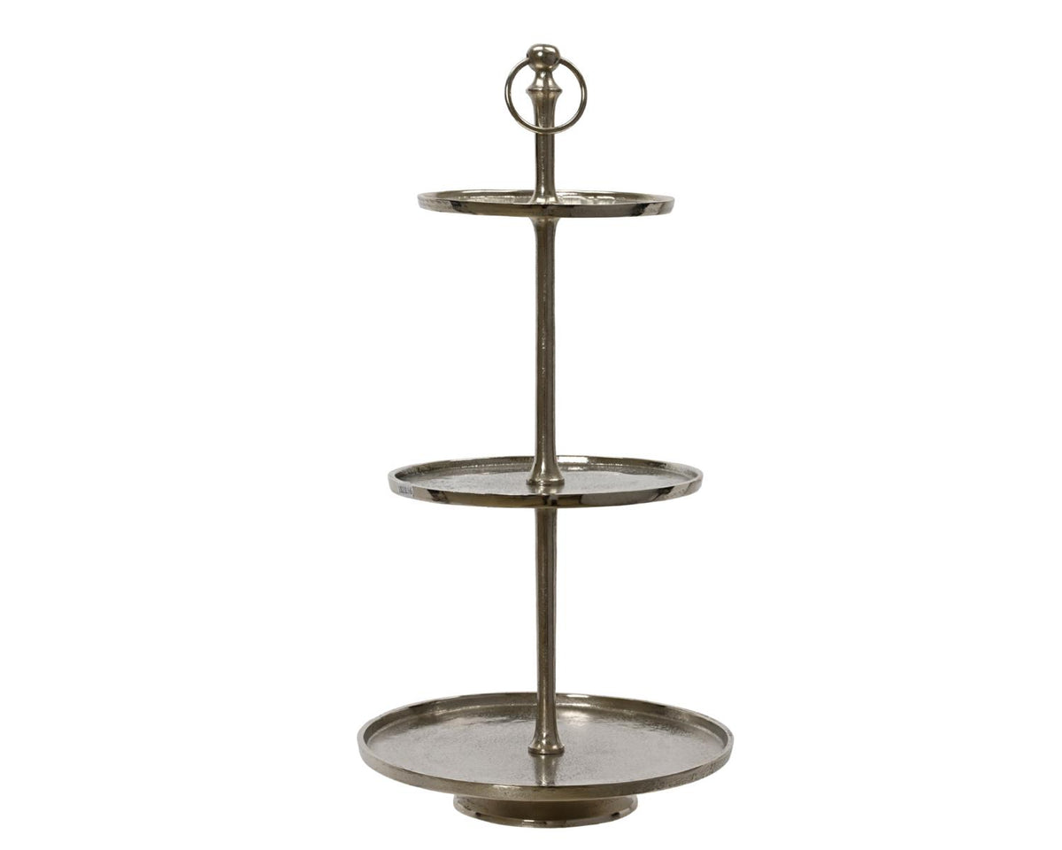 ALZATA ALLUMINIO ARGENTO D30 H60CM