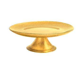 ALZATA VETRO REGENT GLITTER ORO 21,5CM