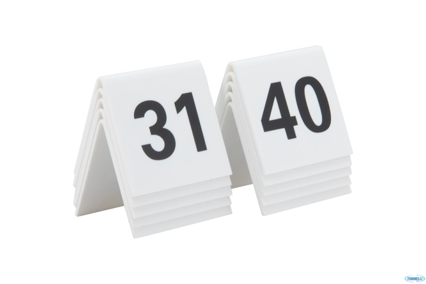 SEGNAPOSTO NUMERI DA31 A 40 BIANCO
