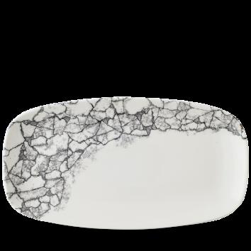 VASSOIO RETTANGOLAREKINTSUGI QUARTZ BLACK 36X19CM