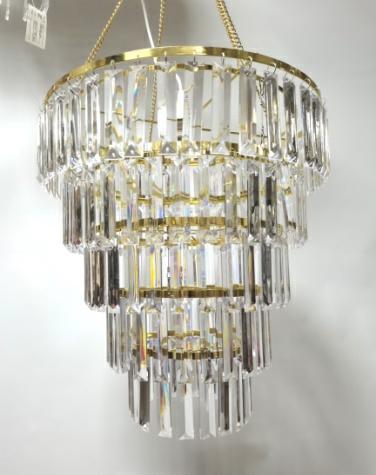 LAMPADARIO KRISTAL 5STRATI DIAM 41MM X 45H