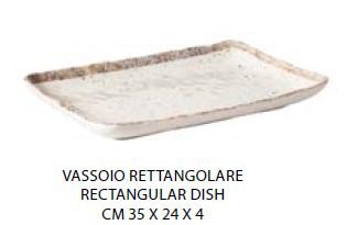 VASSOIO RETTANGOLARECM.35X24X4H MELAMINA ENJOY
