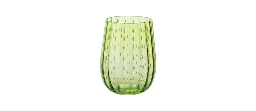 BICCHIERE GOCCE VERDE 40CL