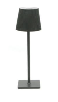 LAMPADA DA TAVOLO PLISSE A LED CM10X34H NERA