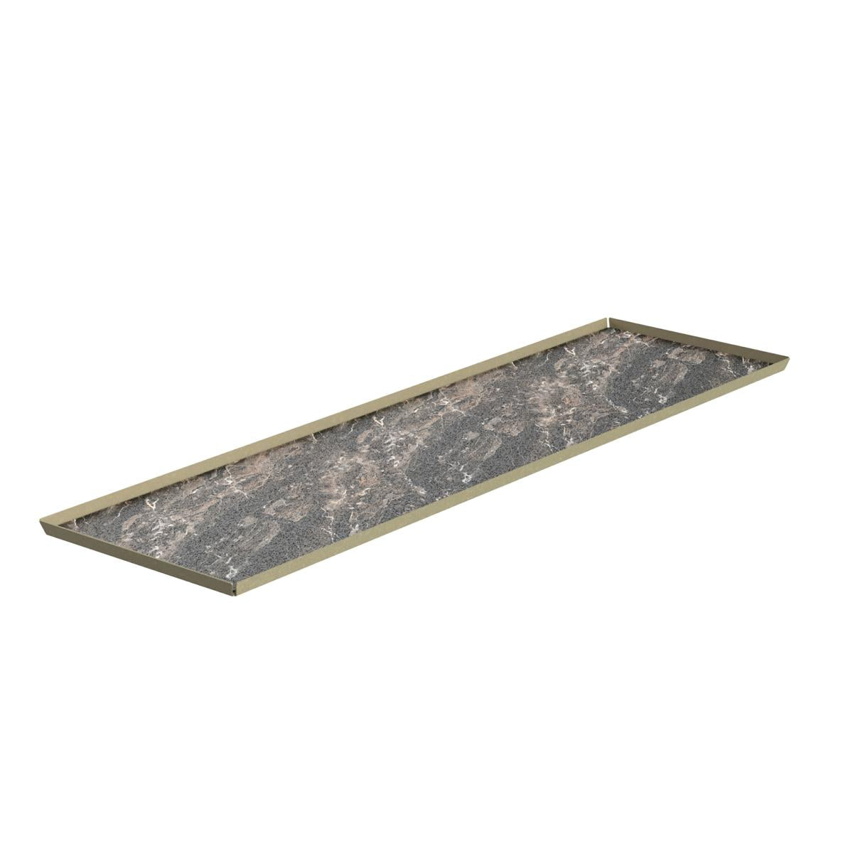 VASSOIO PASTICCERIA INOX VERN. SABBIA HPL ROYALE 10X40CM