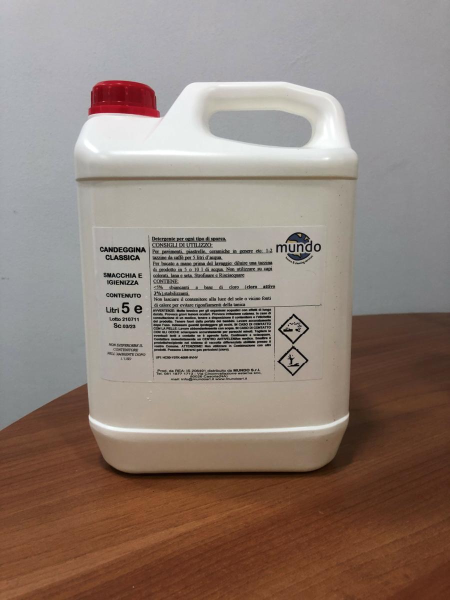 CANDEGGINA CLASSICA 5LT "MUNDO" SMACCHIA&IGIENIZZA