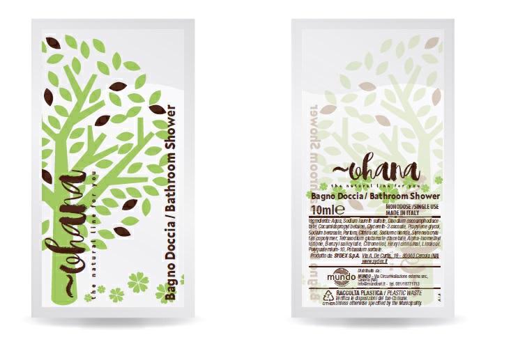DETERGENTE BAGNO/DOCCIA "OHANA" BUSTINA 10ML CT=500PZ