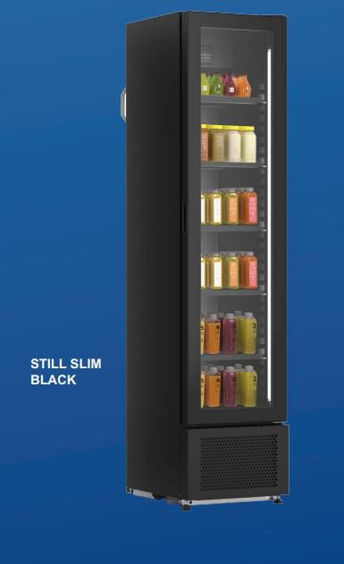 VETRINA REFRIGERATA STILL SLIM BLACK 183,2X43,5X51,7CM