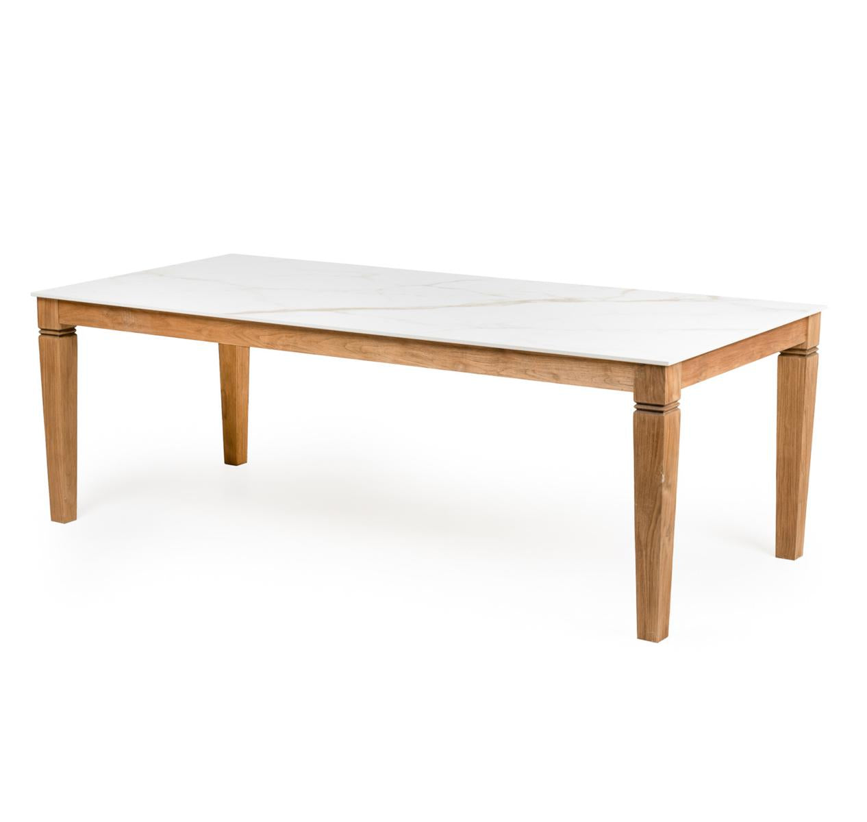 TAVOLINO JAVA 100X220 CON PIANO IN CERAMICA