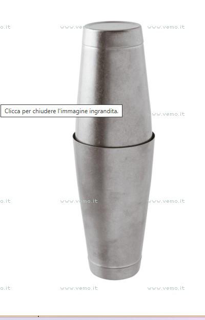 SHAKER BOSTON 2 PEZZI INOX VINTAGE 790ML