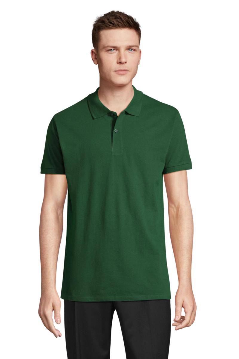 POLO UOMO MANICA CORTA 'PERFECT' VERDE BOTTIGLIA