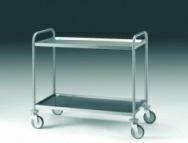 CARRELLO 2 RIPIANI DIM.1000X500 ACCIAIO INOX