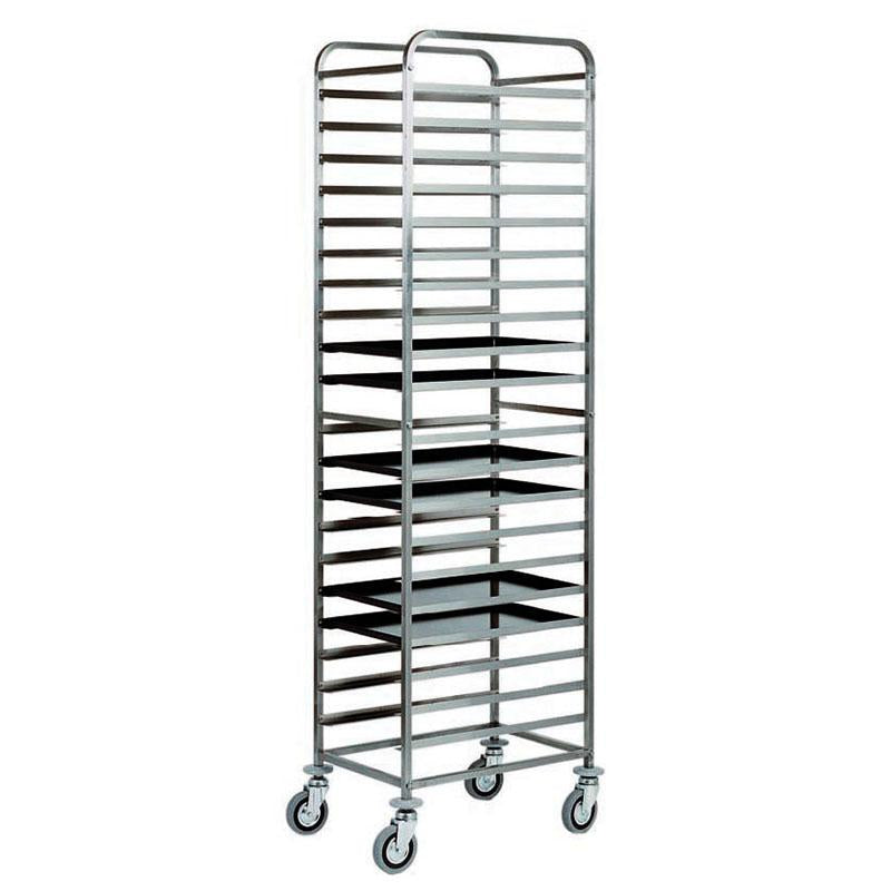 CARRELLO PORTATEGLIE PASTICCERIA 20 TEGLIE 40X60