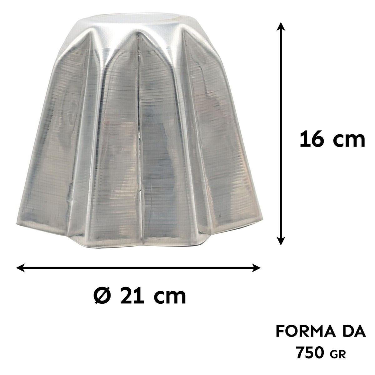 FORMA PANDORO CM.21X16H 750GR ALLUMINIO