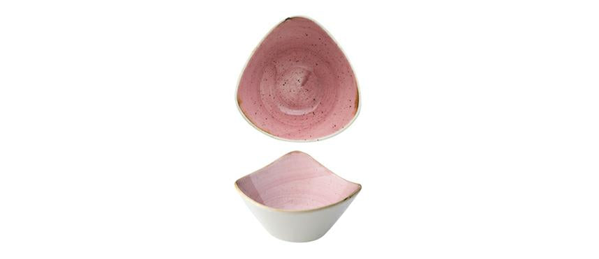 COPPETTA TRIANGOLARE15,3CM STONECAST ROSA CHURCHILL