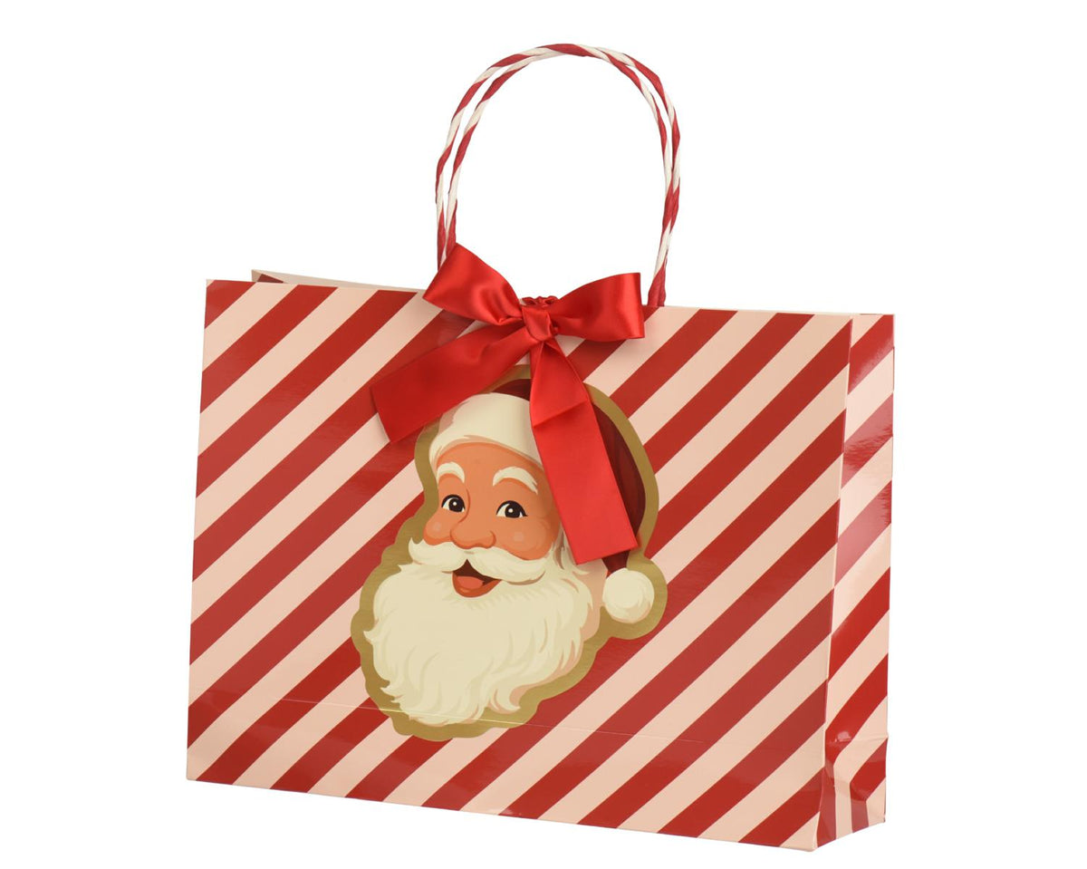 BORSA REGALO CARTA FSC BABBO NATALE 29,5X8 H22,5CM
