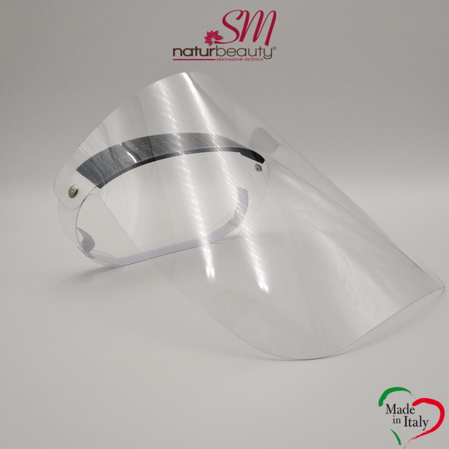 VISIERA PROTETTIVA TRASPARENTE IN PET G CURVE