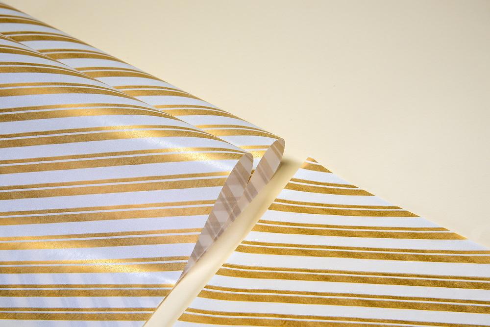 CARTA PELLEAGLIO RIGHE ORO 75X100 CF=10KG