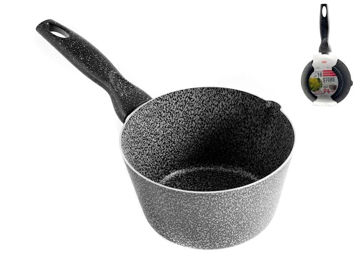 CASSERUOLA 1 MANICO ANTIADERENTE STONE 14cm