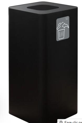 PATTUMIERA RACCOLTA DIFFERENZIATA+COVER INDIFFERE 100LT NERO