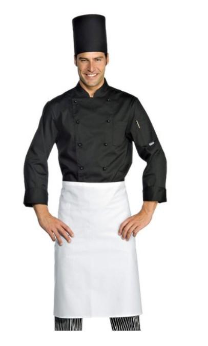 GIACCA CUOCO EXTRALIGHT NERO 65%POLY 35%COTONE