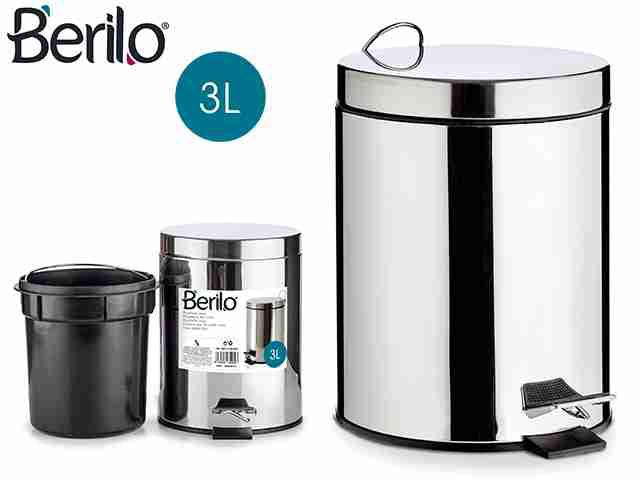 CESTINO 3LT ACCIAIO CON PEDALE