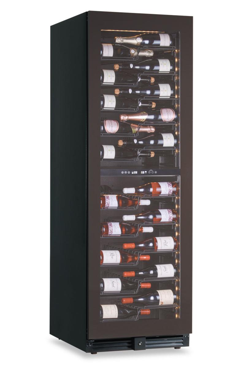 FRIGO VINI VENTILATO DOPPIA ZONA TEMP CW180 G2TB NERA