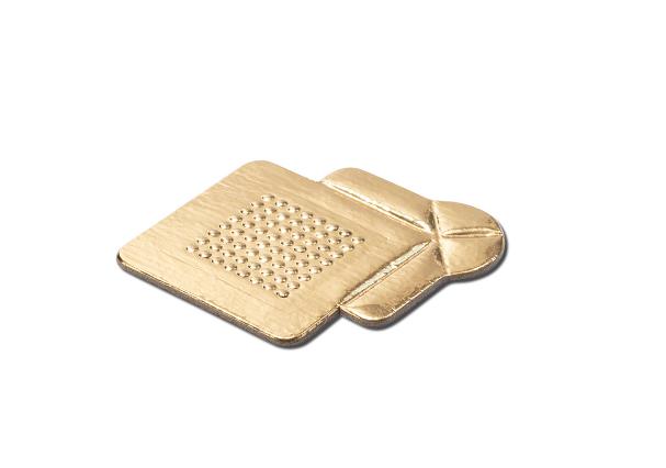 VASSOIO MONOPORZIONE3,5X3,5CM ORO CF=135PZ FENICE