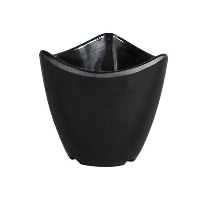 CIOTOLINA MELAMINA NERA "GALAXY" 7X7CM H.6