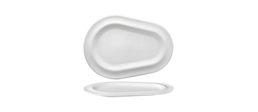 VASSOIO 36,6X25,8CM GOTAS BIANCO