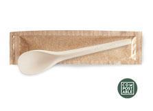 CUCCHIAINO ICE-CURVYCOMPOSTAB.BEIGE IMBUSTATO 12CM CF=200PZ