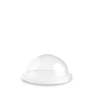 COPERCHIO BOMBATO S/FORO R-PET TRASP DIAM.9,8 4,4H CF=50PZ