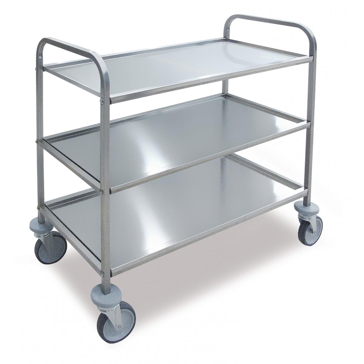 CARRELLO 3 PIANI VASCA DIM.100X58 PORTATA 300KG