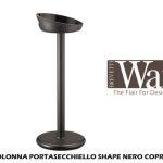 COLONNA PORTASECCHIELLO SHAPE NERO COPRENTE