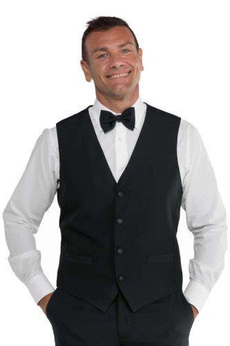 GILET UNISEX 100% POLYESTER COL.NERO