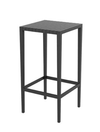 TAVOLO SNACK NERO IMPILABILE 50x50x100 'SPRITZ'