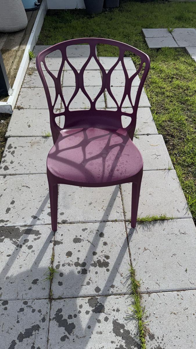 SEDIA 'VIENNA' COLORE BORDEAUX