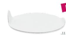 PIATTINO DOLCE SUIIT BIANCO LUNGHE. 9,5MM