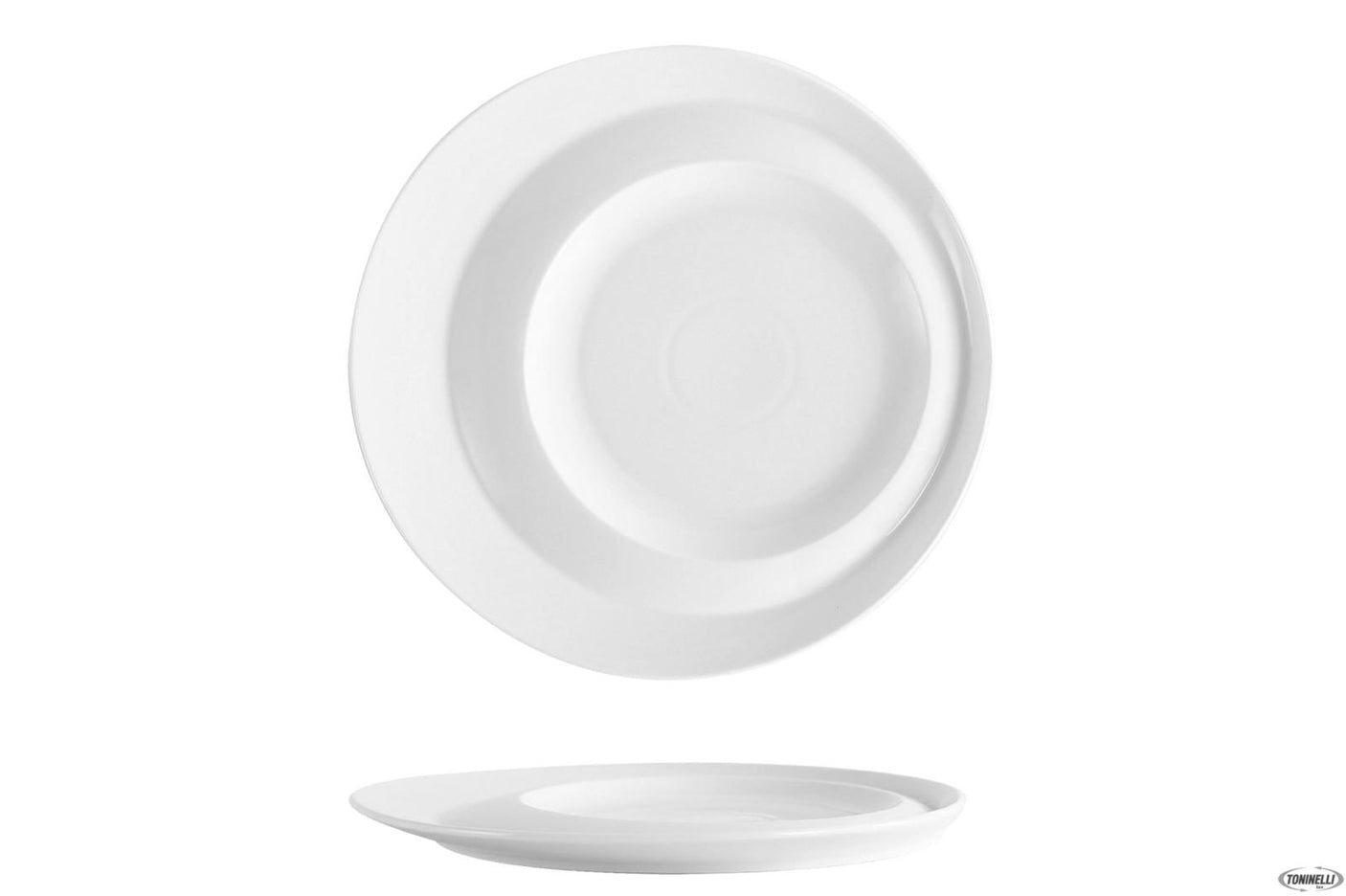 PIATTO PIANO GOURMETTONDO CM.30,2 SELECTA BIANCO