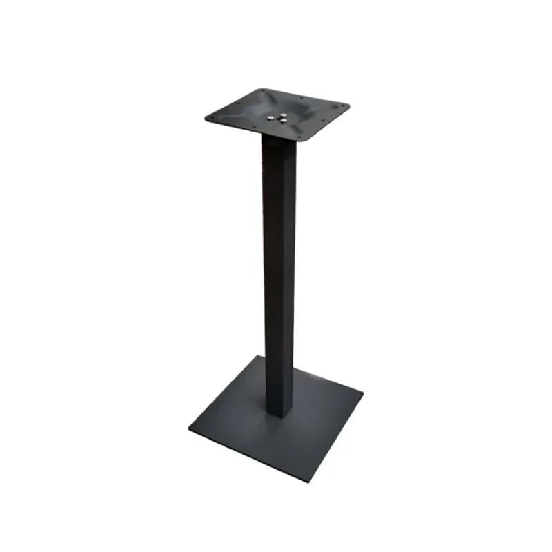 BASE TAVOLO ALTA ACCIAIO QUADRO COLORE NERO H108