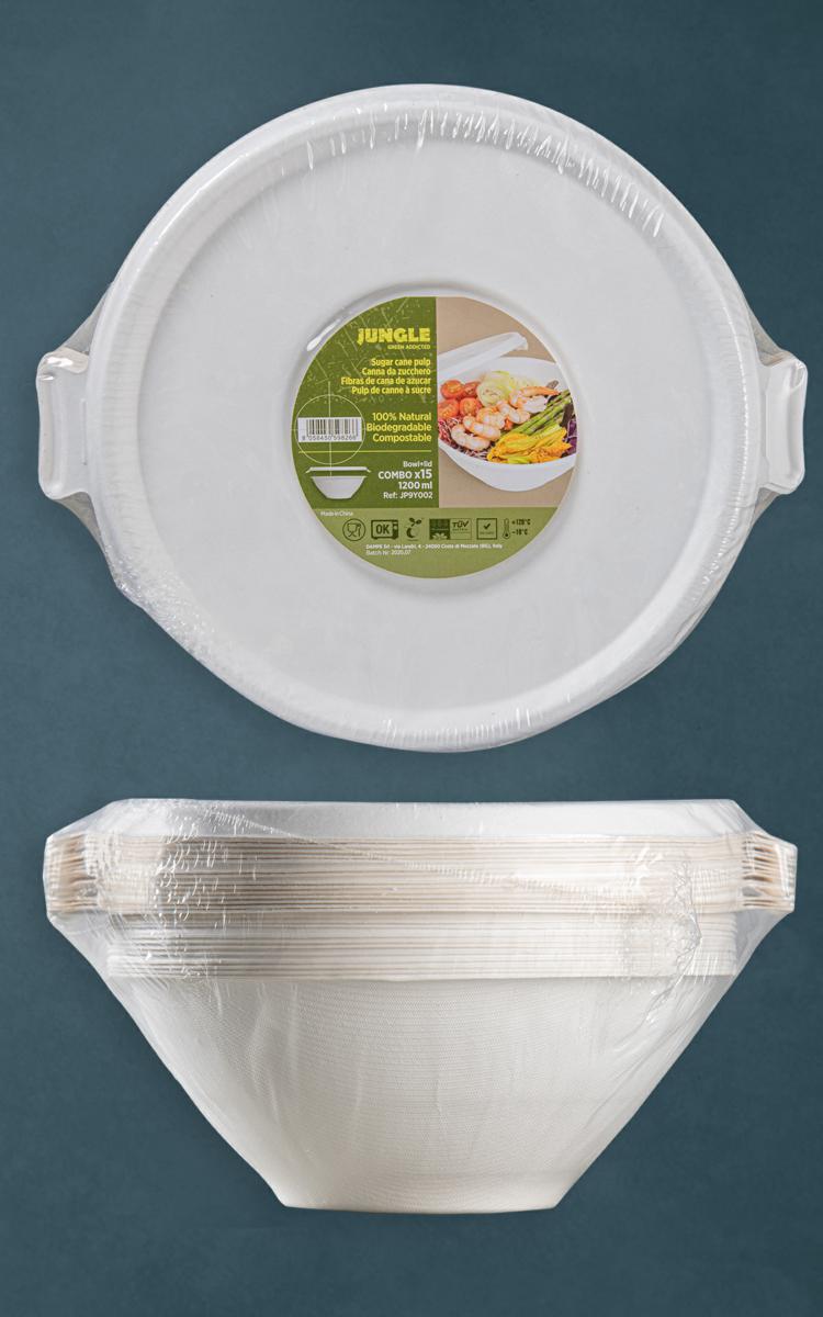 INSALATIERA C/COP.TONDA PULP 1200ML DIAM.19,5X7,5 CF=15PZ