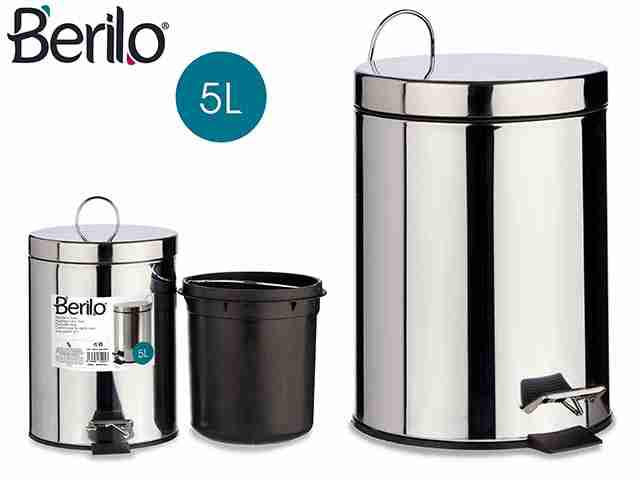 CESTINO 5LT ACCIAIO CON PEDALE