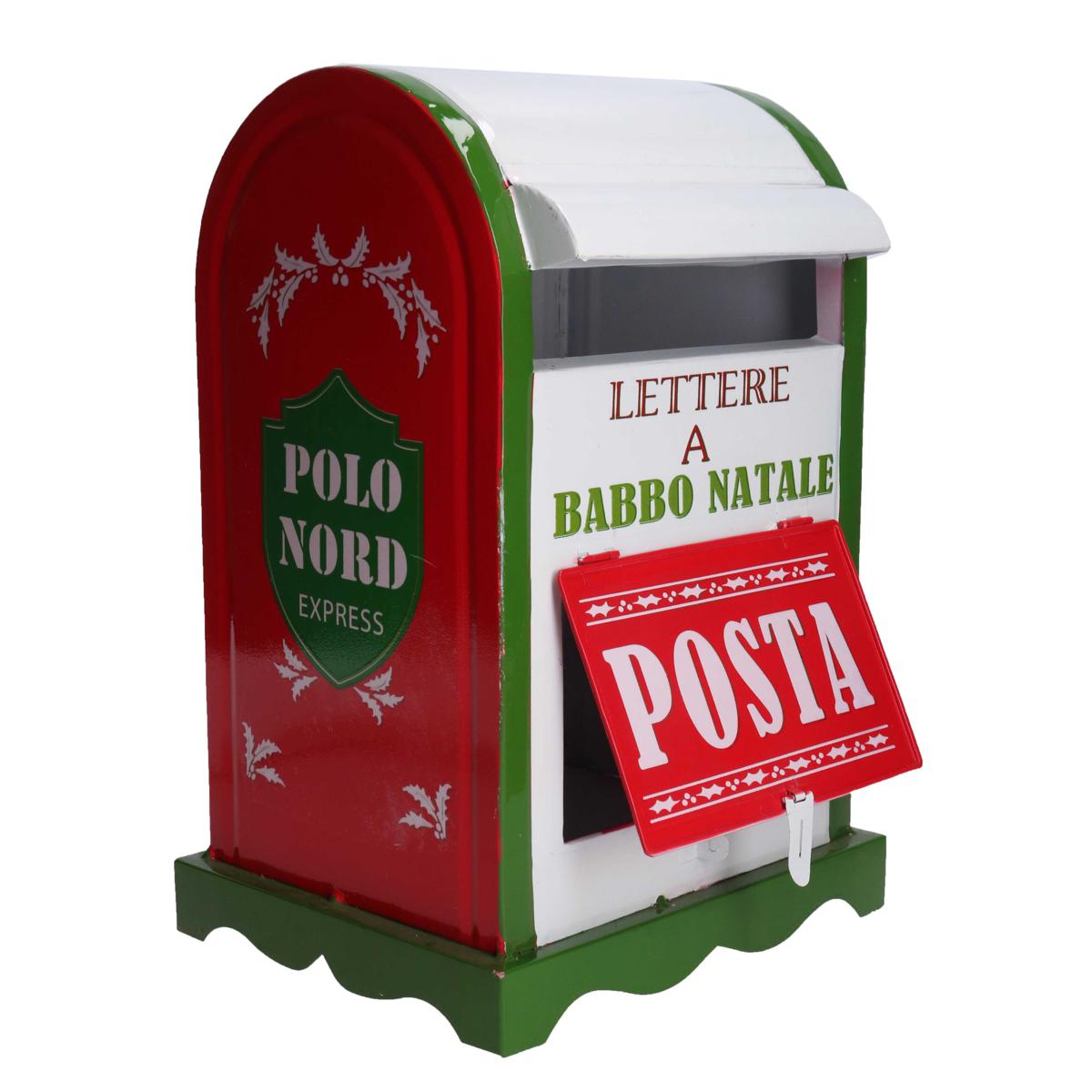CASSETTA POSTA METALLO VERDE/BIANCO NBD-9062 CM20X22.5X33H