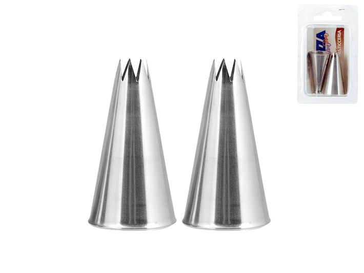 CORNETTI INOX FORO A STELLA 7MM CF=2PZ