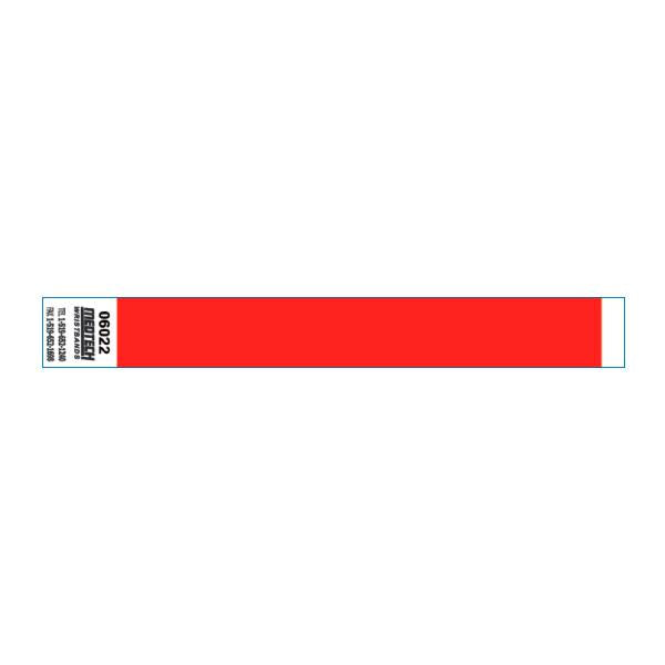 BRACCIALETTI NON TRASFERIBILI ADESIVO 2x25,5CM ROSSO 1000PZ