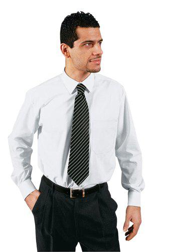 CAMICIA UOMO 65%POLYESTER 35% COTONE COL.BIANCA